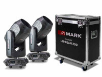 Mark 2 x MOVILIGHT LED BEAM 200 + RACK Mark 2 x MOVILIGHT LED BEAM 200 + RACK